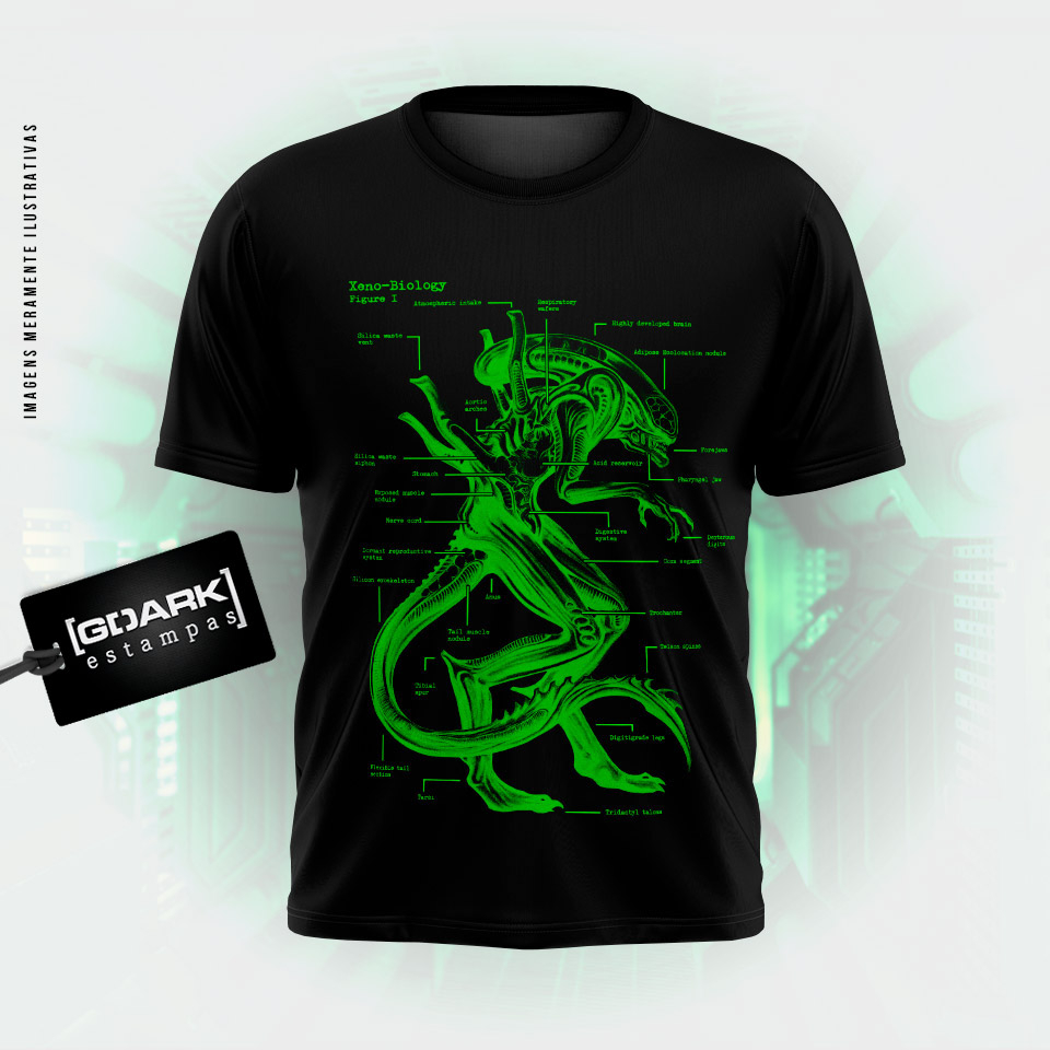 Camiseta Alien Xenomorph Xeno-Biologia