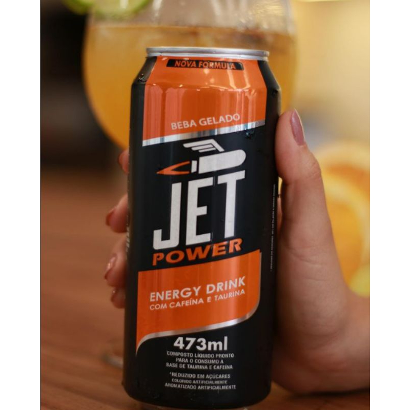 Energético Jet Power sabor tradicional unidade latão 473 ml Shopee Brasil