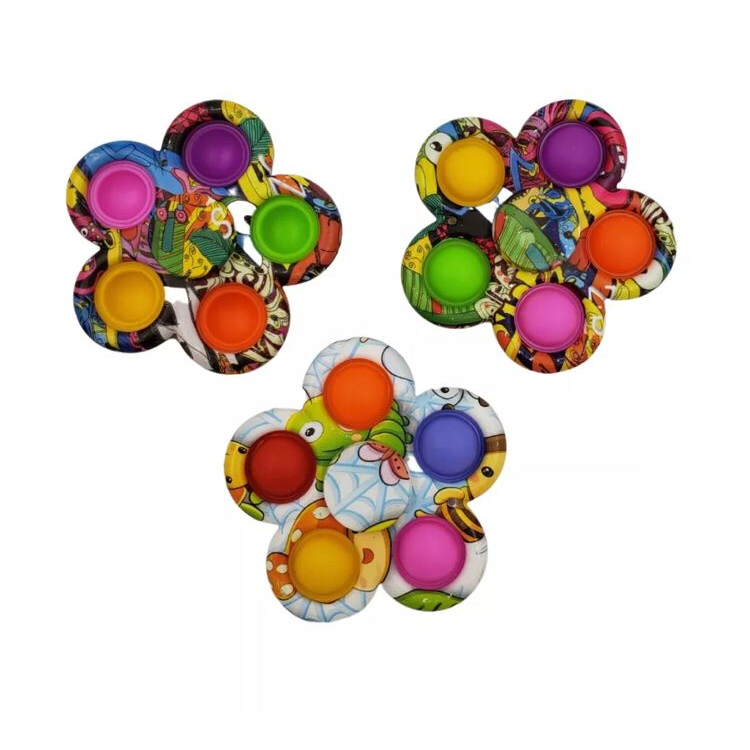 Spinner Pop It, Brinquedo Anti Stress Com 5 bolinhas POP IT | Shopee Brasil