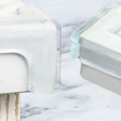 4 Protetores De Quina Silicone Quadrado Para Crianças E Bebes Proteção Anti-colisão Promoção