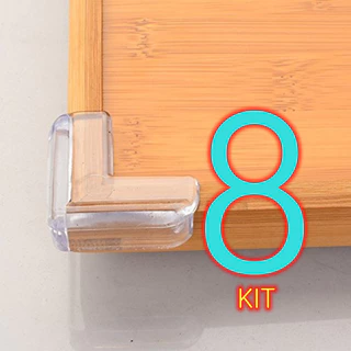8 Protetores De Quina Silicone Mesa Segurança Para Crianças E Bebes Proteção Anti-colisão em Oferta na Shopee