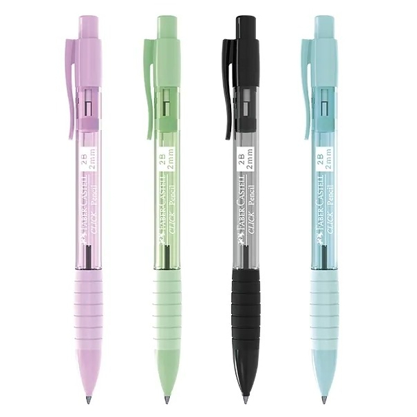Lapiseira Faber Castell Poly Click 2.0mm Colorida Tom Pastel | Shopee ...