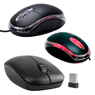 Mouse Básico Mause Usb Pc 800dpi Notebook Computador Led Escritório Excelente qualidade e durabilidade