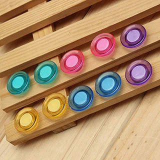 OFERTA Imã Para Mural Colorido 2cm Com 10 Peças Cartela Multicolorido Top Rio em Oferta na Shopee