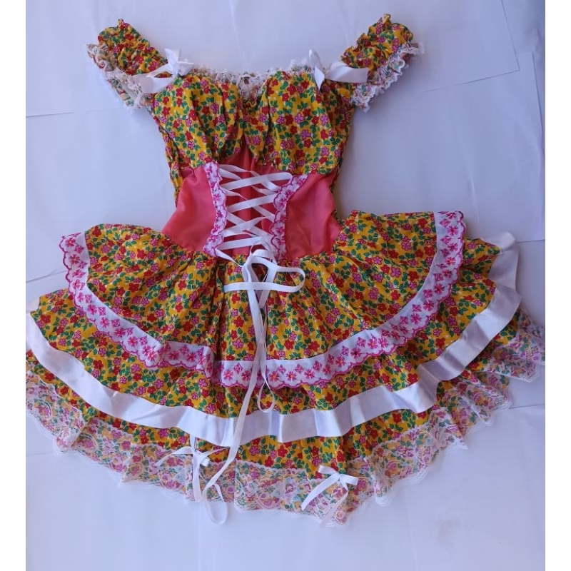 vestido adulto festa junina quadrilha são João