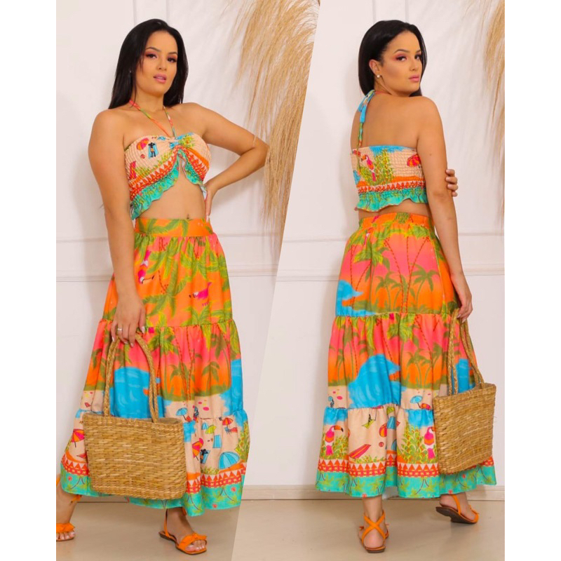 Conjunto inspiração Farm | Shopee Brasil