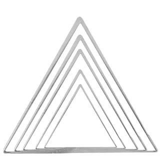 Cortador jogo de triangulo inox 5 pçs em Oferta na Shopee