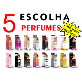 Kit 5 perfumes amakha paris 15ml a sua escolha CI
