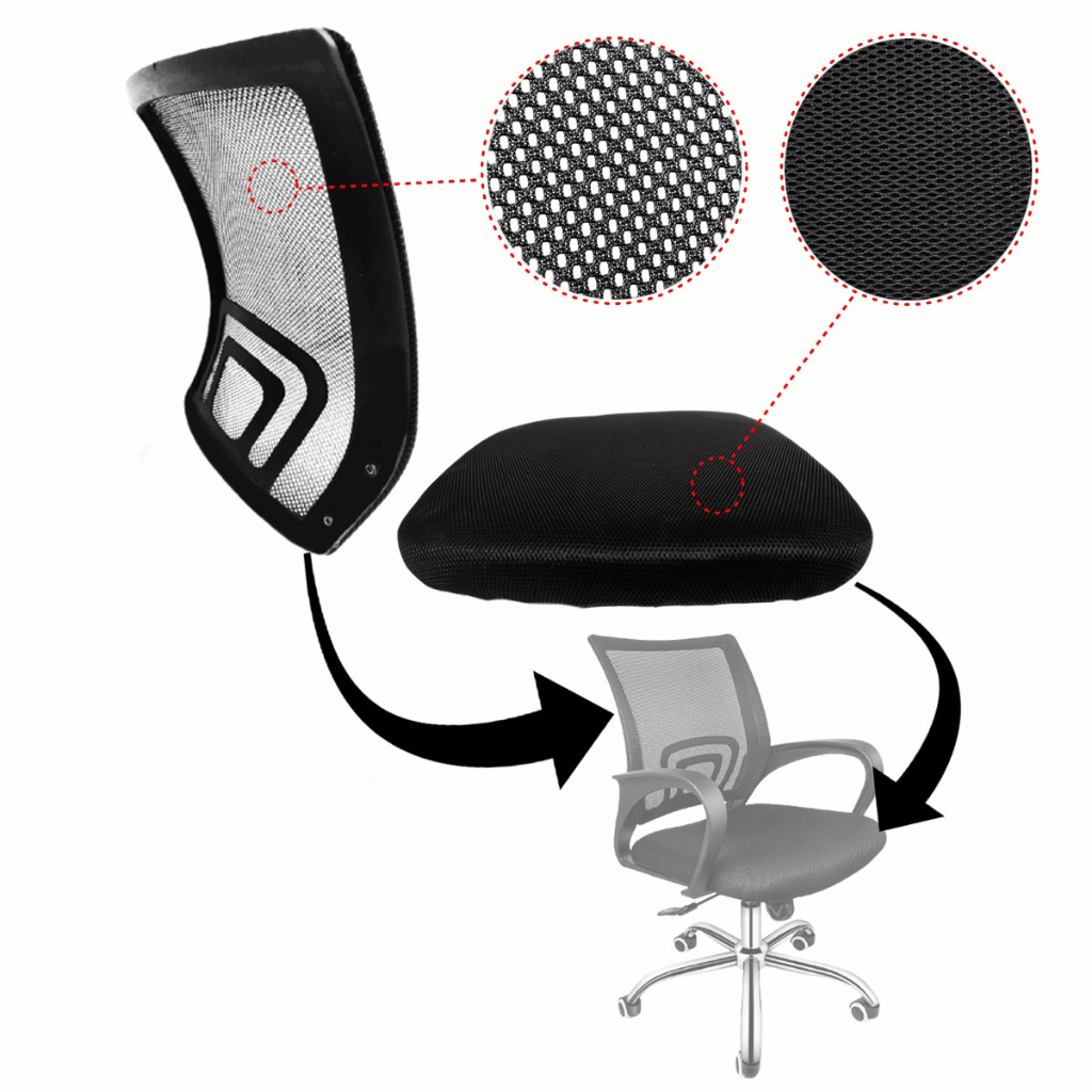 Conjunto De Assento E Encosto Para Cadeira de Escritório | Shopee Brasil