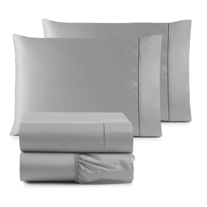 Jogo De Lençol Super King 3 Pçs - 600 Fios Algodão Egípcio