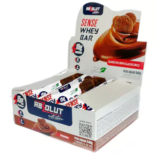 Caixa de barra de Proteína Sense Whey Bar com 12 unidades - Absolut Nutrition (PREÇO PROMOCIONAL)