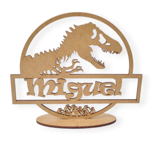 Kit 10 Lembrancinha Centro de mesa Dinossauro REX Personalizado
