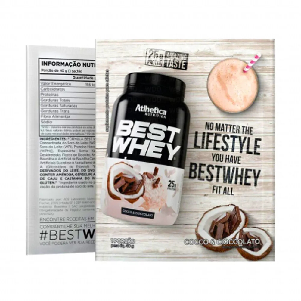 Best Whey Sachê 40 Gramas – Atlhetica Nutrition