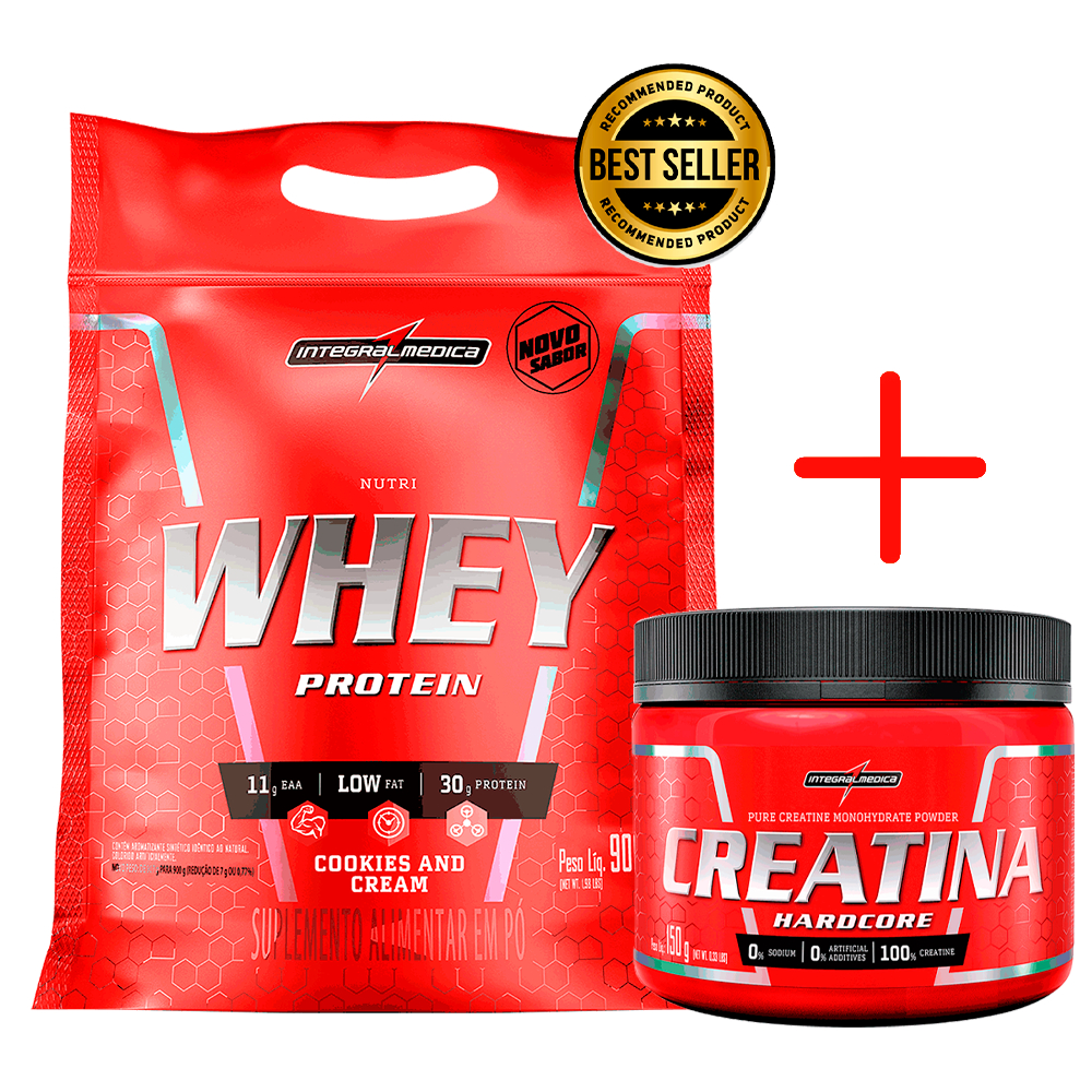 Kit Whey Protein Nutri Hipercalórico + Creatina 150g – Integralmedica