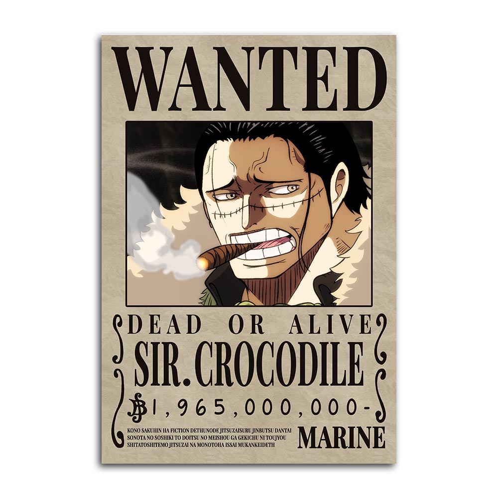 Placa Decorativa Cartaz One Piece Novas Recompeças Wanted