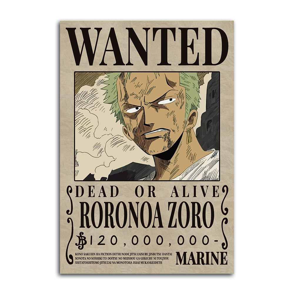 Placa Decorativa Cartaz One Piece Novas Recompeças Wanted