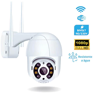 Câmera Segurança Externa Rotativa Wifi a Prova D'água com Infravermelho Alarme Wifi Hd Bivolt em Oferta na Shopee