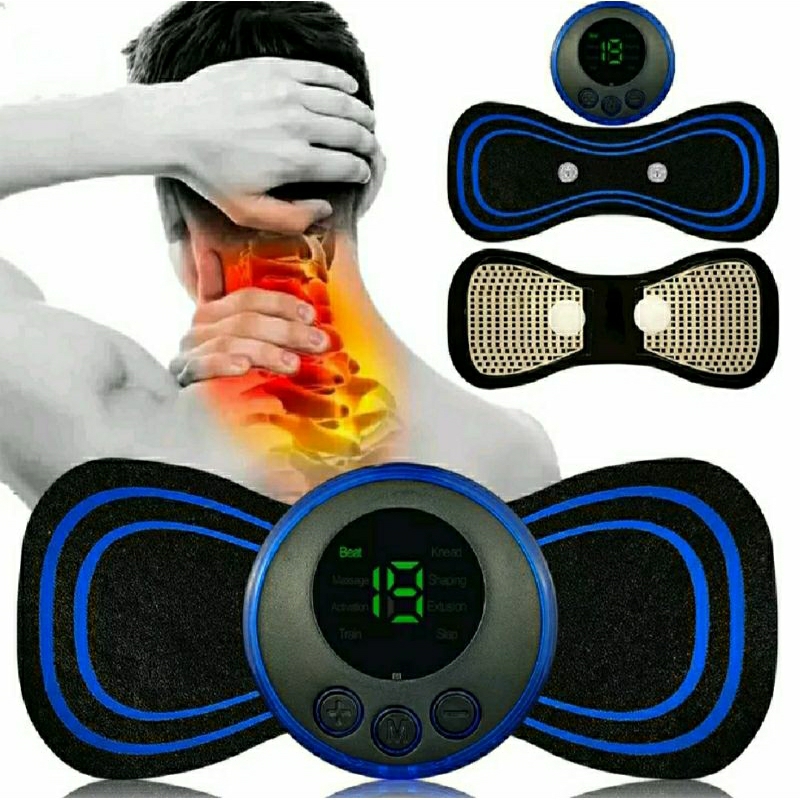 Mini Massageador Muscular Elétrico de Pescoço e Costas - TeraShop