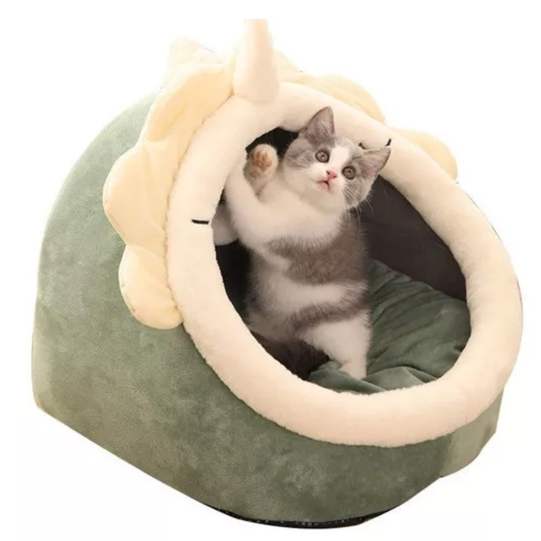 Cama Caminha toca Iglu Pet Para Gatos Pequenos Verde | Shopee Brasil