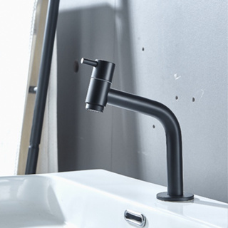 Torneira Link Bica Baixa Preta Fosca Linda para Cubas e Pias 1/4 de Volta Fabricada em Metal