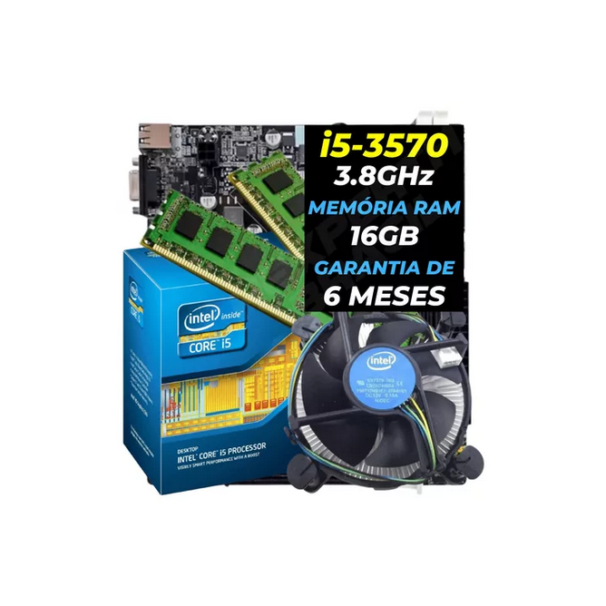 Kit Upgrade Intel Core I5 Memoria Ram 16gb Placa Mãe Lga1155 | Shopee ...