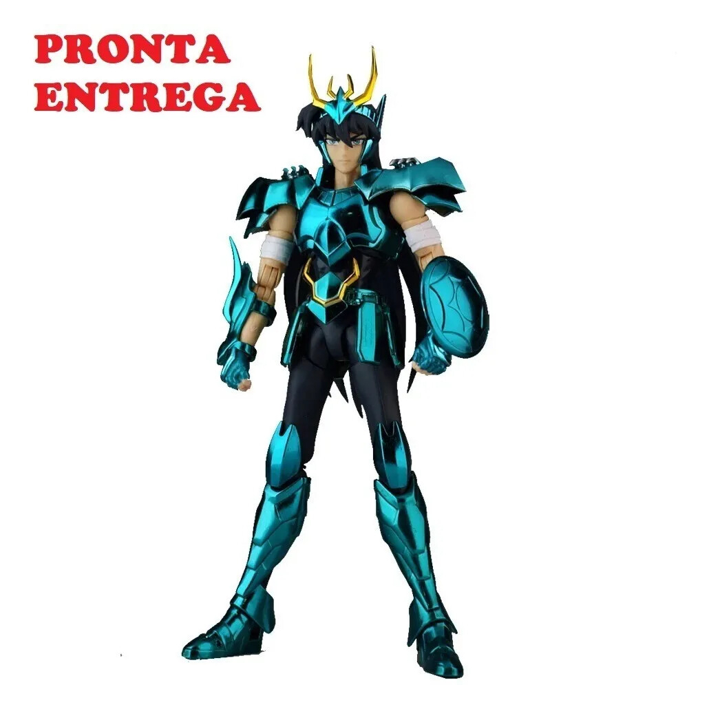 Boneco Shiryu Dragão Cavaleiro do Zodiaco Bronze Saint Seiya Action Figure Brinquedo Presente Novo