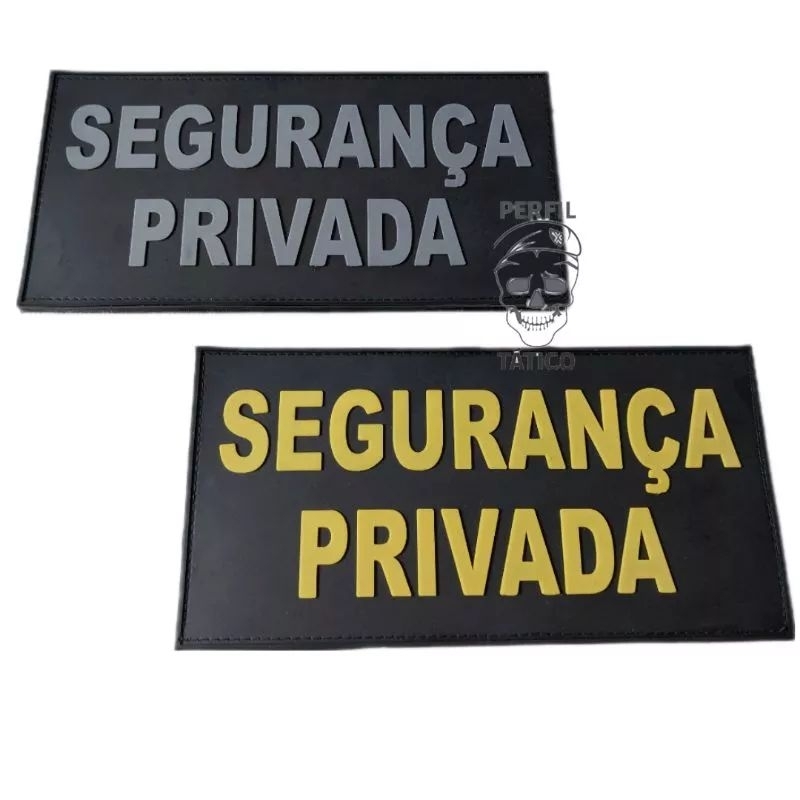 Patch Emborrachado Segurança - Amarelo / Preto