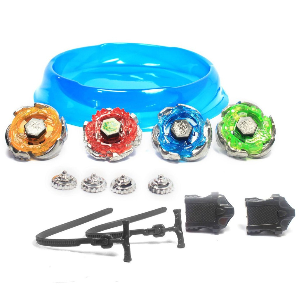 Kit 4 Beyblade Lançador Brinquedo Pião Led Arena Metal Luz - Carrefour