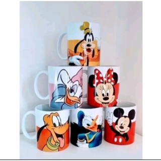 CANECA DE PORCELANA PERSONALIZADA DISNEY MICKEY MINNIE PATETA PLUTO