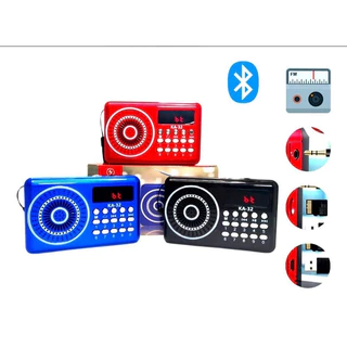 Radio Portátil De Pilha Am Fm Radio De Bolso Bluetooth Recarregável KAPBOM KA-32