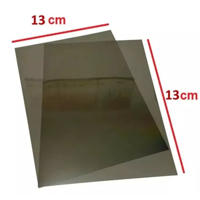 Pelicula Polarizada Cpl Adesiva Para Foto De Tatuagem 13x13