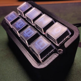 Ultra Deck - Mini Teclado USB 8 Teclas Personalizável para Stream