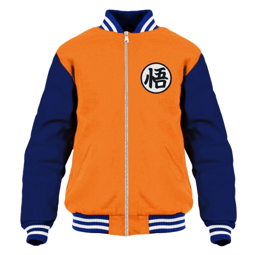 Jaqueta Moletom Dragon Ball Z Goku College Dbz Blusa De Frio