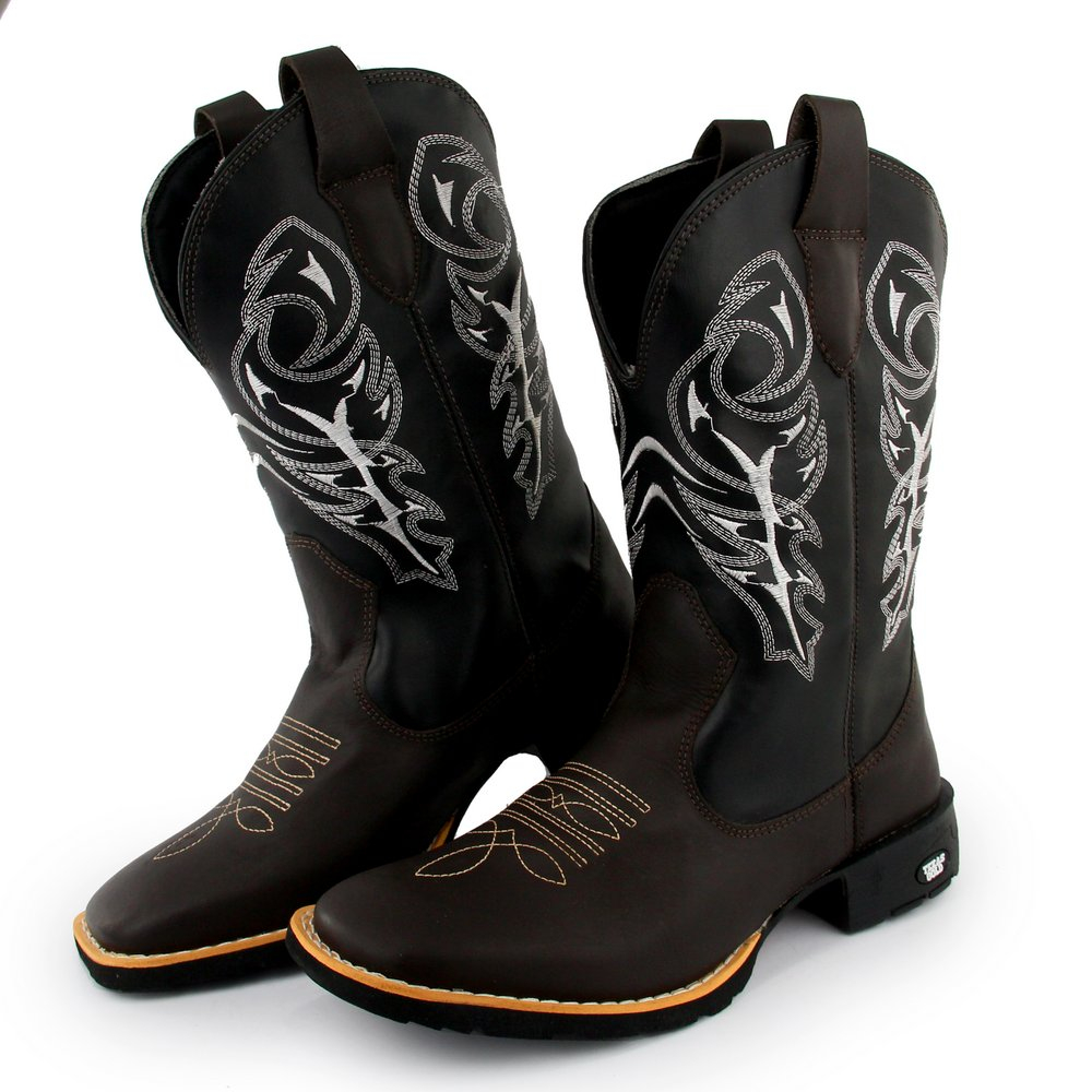 Onde Comprar Bota Texana Masculina Country Delegada Bico Quadrad de ...