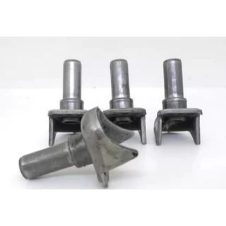Dois pares (4 unidades) de Pivô de Freio Cantilever e V-Brake Fixo Soldavel para Bicicleta