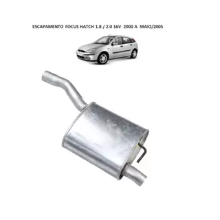 Escapamento Focus Hatch 1.8 2.0 16v 2000 2001 2002 2003 2004 2005 2008