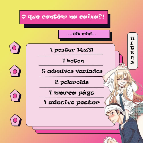 kit anime mini 11 peças personalizadas demon slayer/ one piece