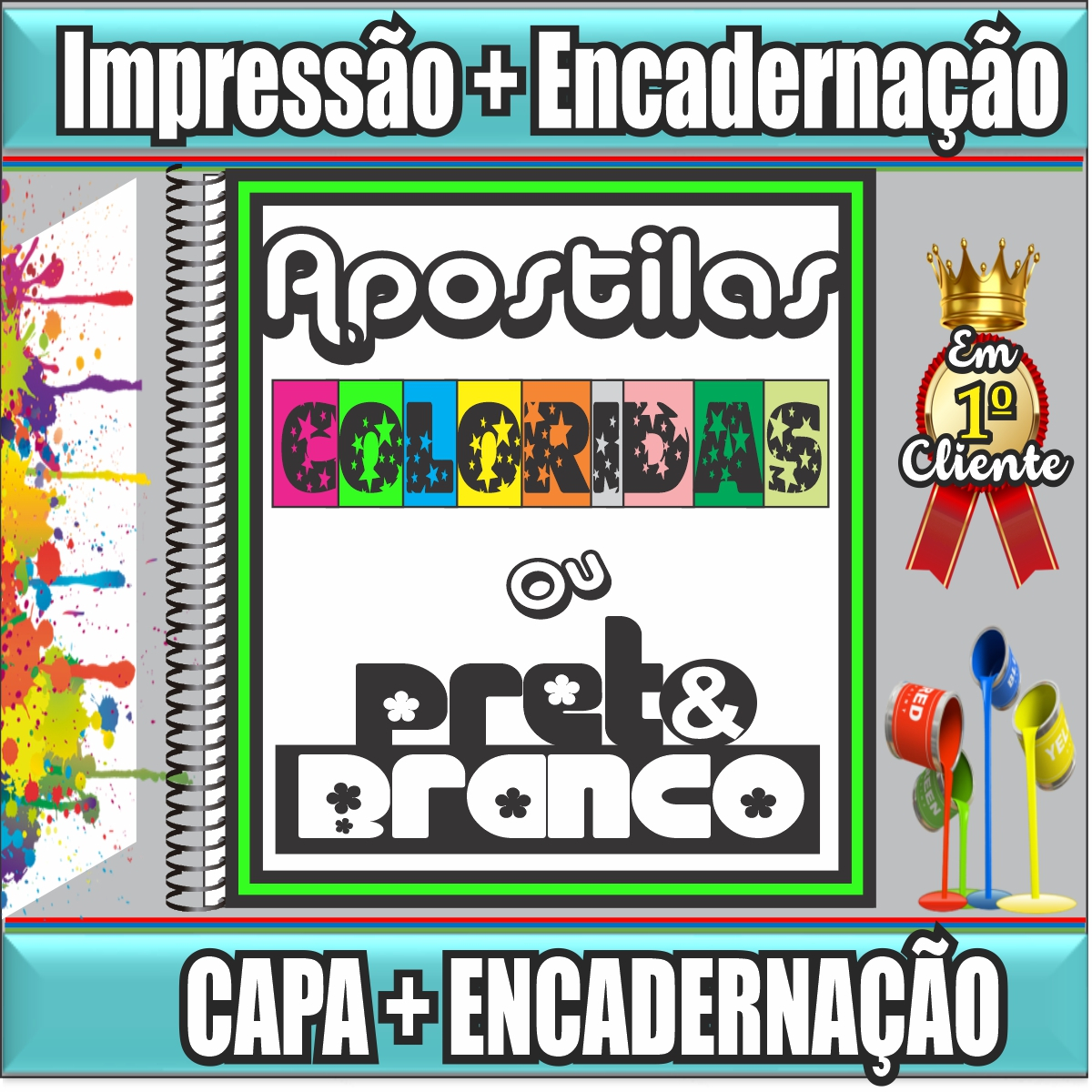 Impressão De Apostila Até 600 Páginas Impressas Em Frente E Verso Colorida Ou Preto E Branco E 5796