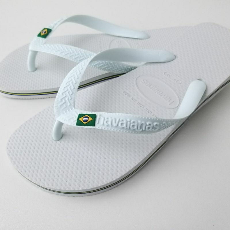Chinelo Havaianas Brasil Branca Original | Shopee Brasil