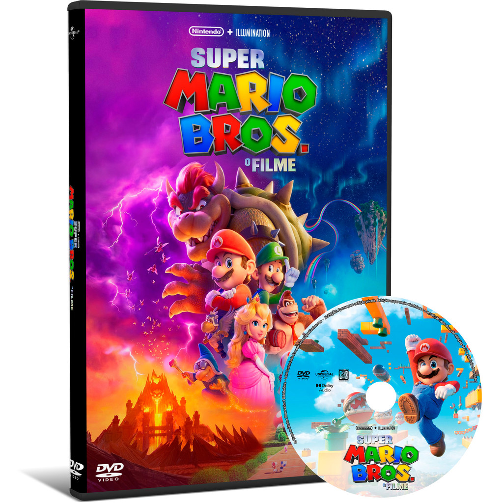 DVD Super Mario Bros. O Filme (2023) Shopee Brasil