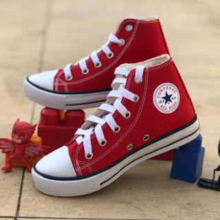 Tênis Converse All Star Chuck Taylor Cano Alto Infantil Unissex CK09330001  - Tênis Converse All Star Chuck Taylor Cano Alto Infantil Unissex  CK09330001 - Bege claro/Colorido - Converse All Star