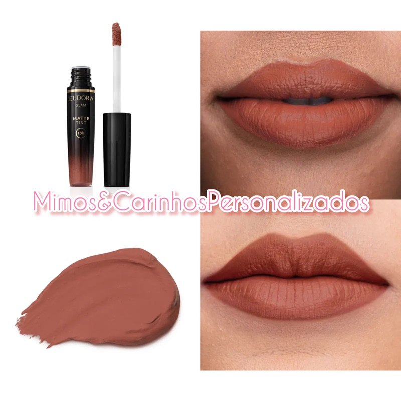 Batom L Quido Nude Ic Nico Glam Matte Tint G Eudora Shopee Brasil