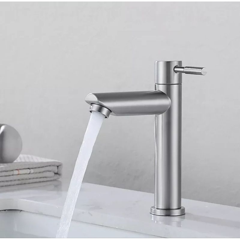 Torneira de aco inoxidavel SUS304 para lavatorio de banheiro | Shopee ...