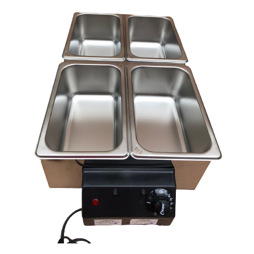 Rechaud Elétrico Profissional 4 cubas de 2,5kg 10kg total promoção