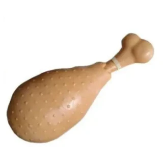 Brinquedo Mordedor Pet Coxa de Frango para Cão Cachorro Tam. M