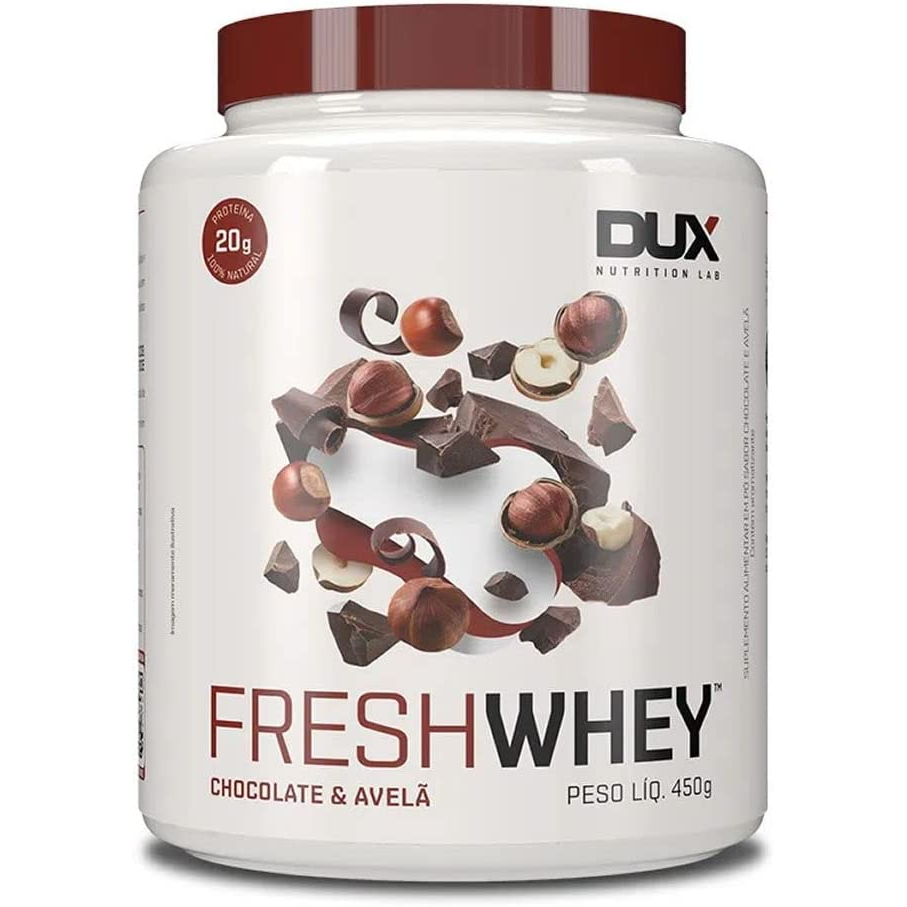 Fresh Whey Protein 450g – Dux Nutrition Chocolate com Avelâ