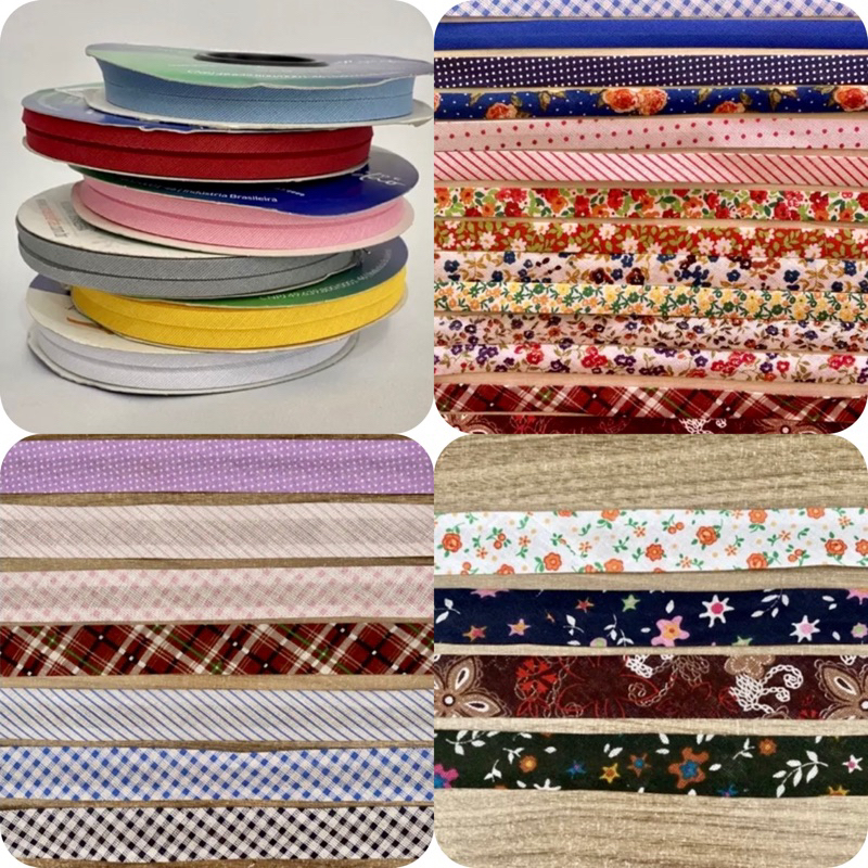 10 METROS Viés Variados 12mm e 35mm