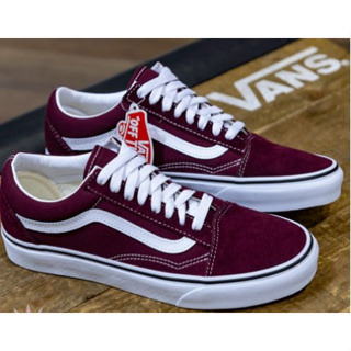 Tenis Vans Old Skool Tradicional Bordô Retro Feminino Masculino Promoção