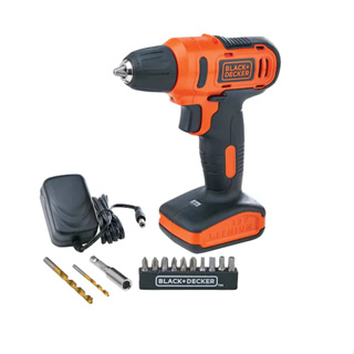 Kit Parafusadeira e Furadeira 3/8" 12V Sem Fio Bivolt Black+Decker