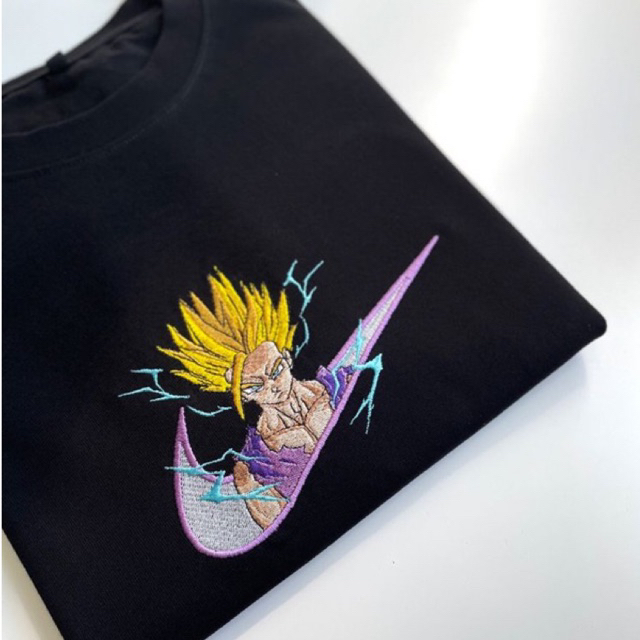 Camiseta bordada goku sayajin | anime | dragon ball